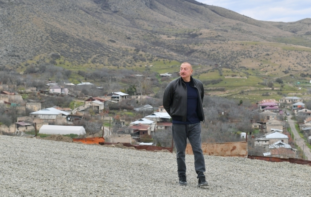 President Ilham Aliyev visited village of Pirlar in Khojaly district