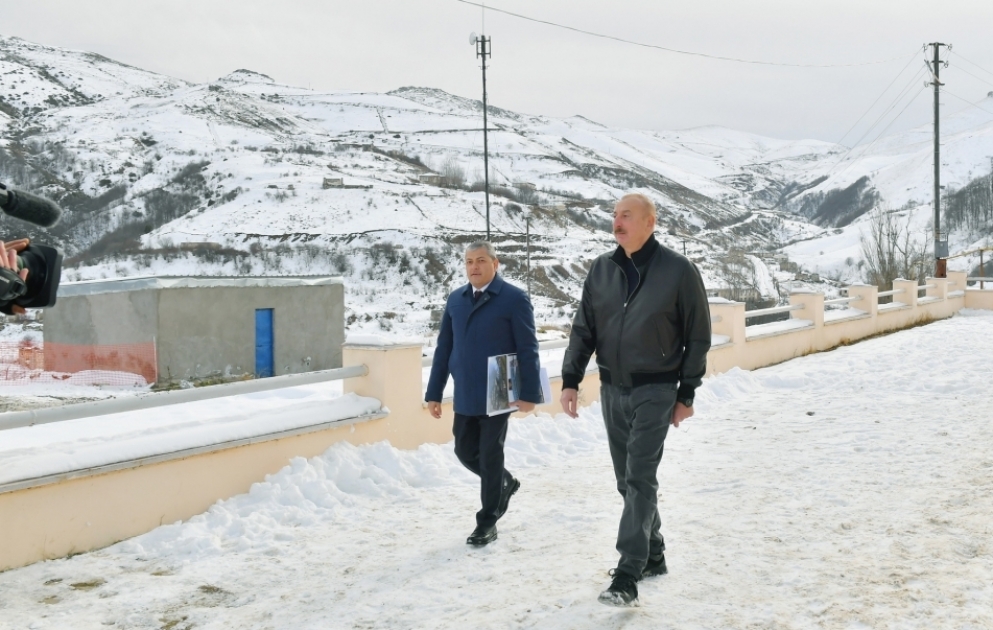 Le président de la République visite le bourg de Tourchsou du district de Choucha