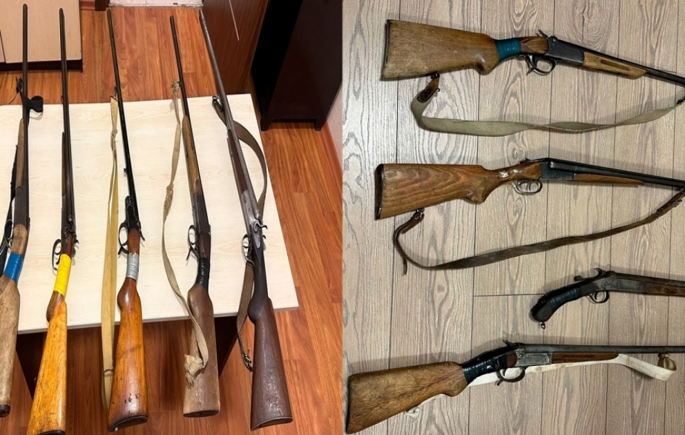 Abşeron rayonunda keçirilən tədbirlər zamanı dörd odlu silah aşkarlanıb
