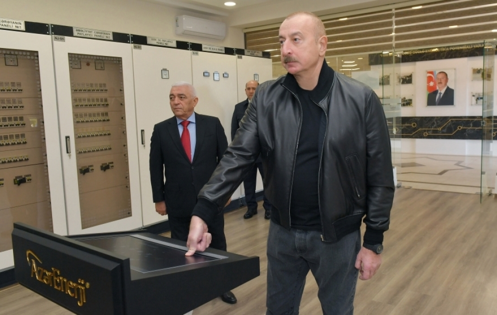 Prezident İlham Əliyevin və birinci xanım Mehriban Əliyevanın Ağdam rayonuna səfəri 
“AzərEnerji” ASC-nin 110/35/10 kV-luq “Ağdam” qovşaq yarımstansiyasının açılışı olub