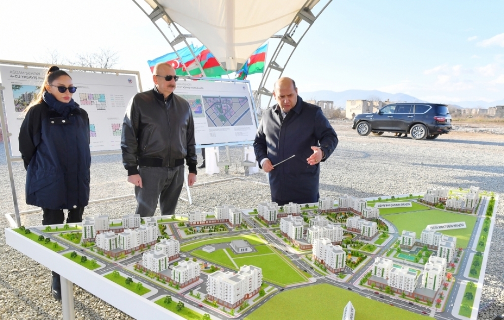Foundation stone was laid for 4th residential complex in Aghdam city