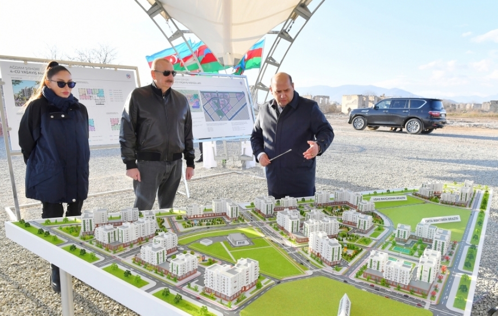 Aghdam : la première pierre du quatrième complexe résidentiel a été posée