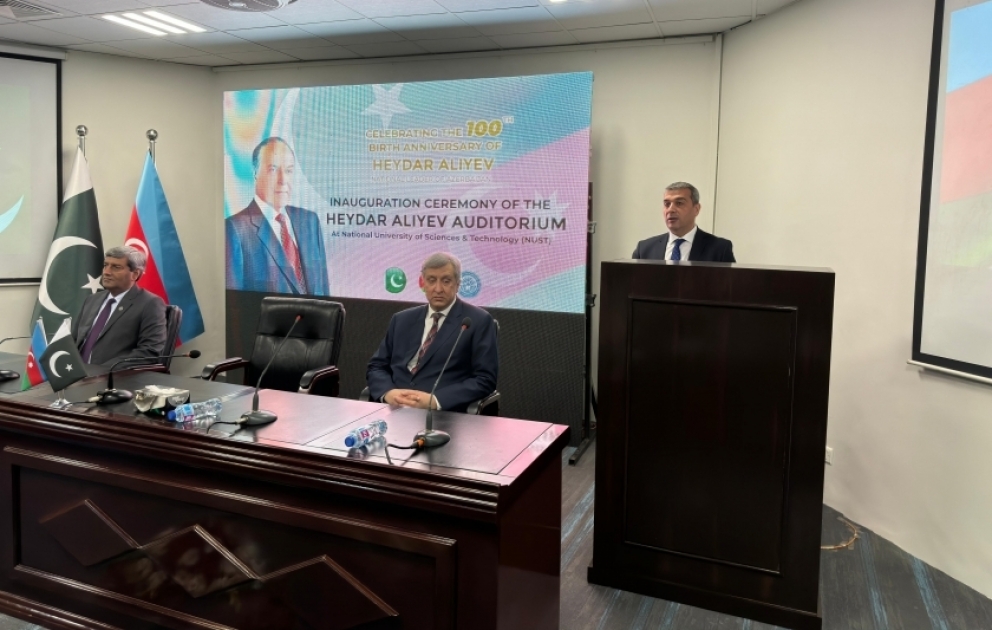 Pakistanın ali təhsil ocağında Ulu Öndərin adını daşıyan auditoriya açılıb