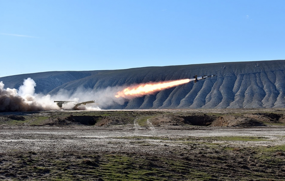 Air Defense Units carry out combat firing