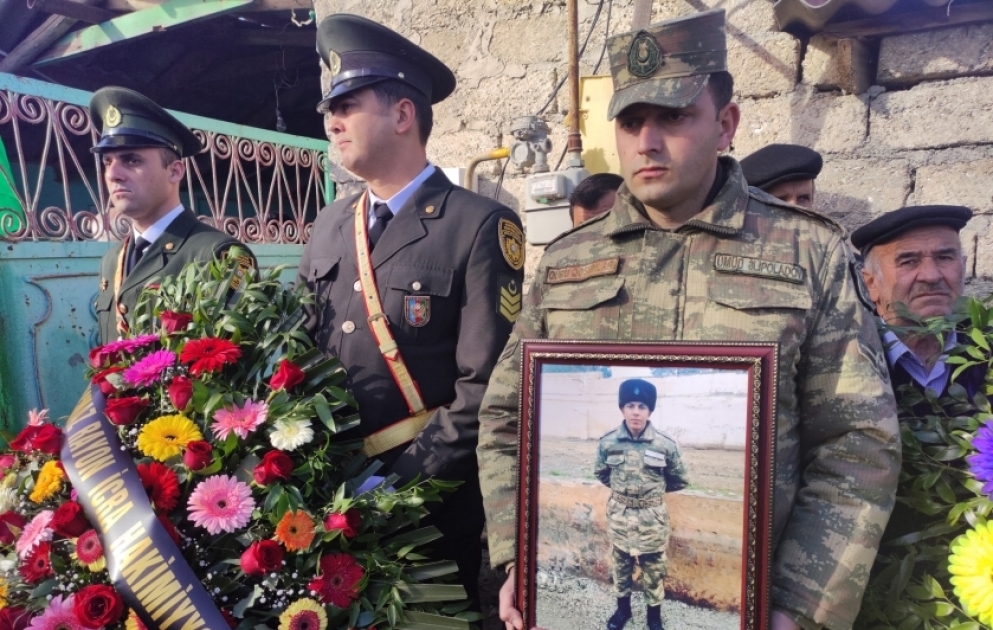 Şəhid Səxavət Axundov Xaçmaz rayonunun Sayad kəndində dəfn edilib