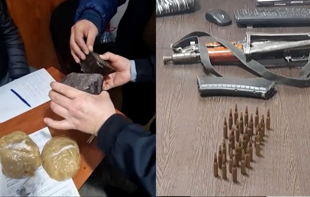 Bakıda 2 kiloqramdan çox narkotik və 2 ədəd “Kalaşnikov” avtomatı aşkar edilib
