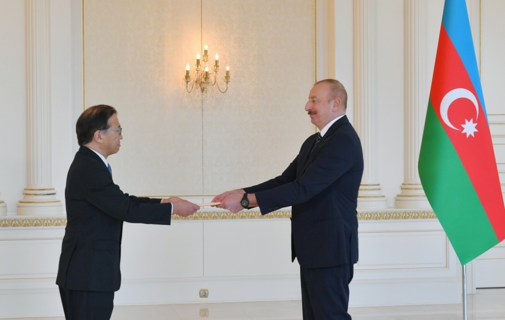President of Azerbaijan Ilham Aliyev accepted credentials of incoming ambassador of Japan