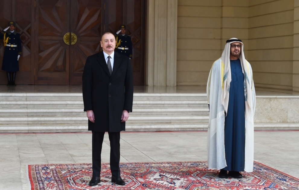 Cérémonie d’accueil officiel du président des Emirats arabes unis