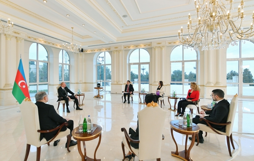 Prezident İlham Əliyevin yerli televiziya kanallarına müsahibəsi
