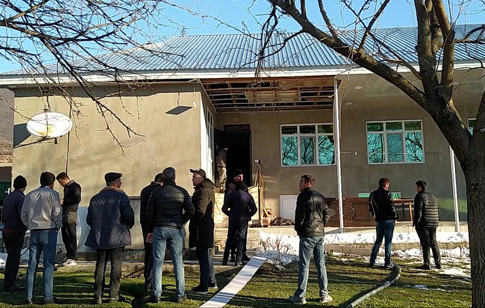 Şəkidə evdə partlayış baş verib