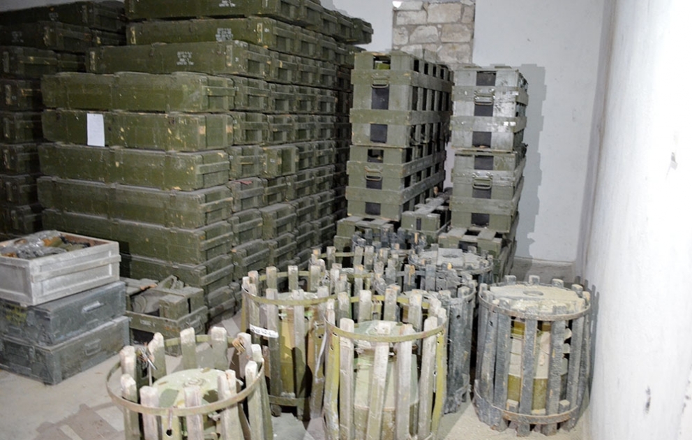 В Карабахском регионе обнаружен очередной склад боеприпасов