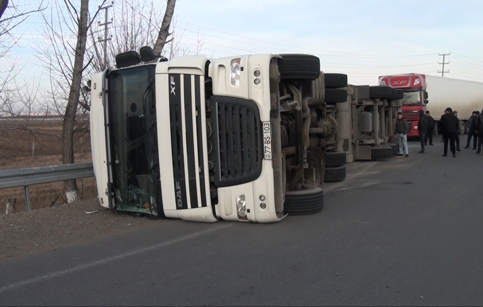 Bakı-Qazax magistral avtomobil yolunda yol nəqliyyat hadisəsi baş verib
