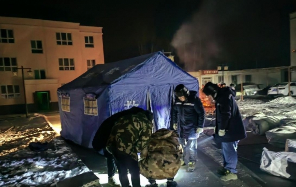 Çində baş verən zəlzələ nəticəsində 6 nəfər xəsarət alıb
