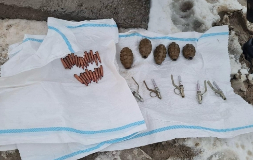 Abşeronda hərbi sursat aşkarlanıb