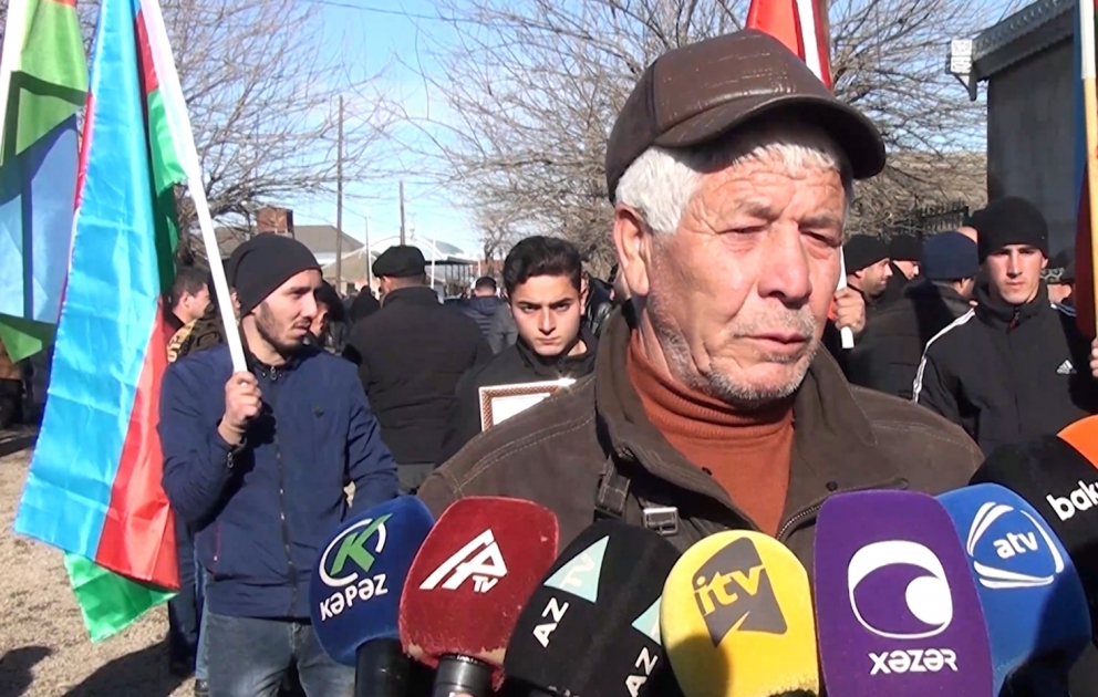 Şəhid Hacıəli Qasımovun atası: Əsas odur dövlətimiz var olsun