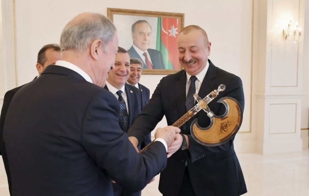 President Ilham Aliyev received delegation led by Chairman of National Defense Committee of Turkish Grand National Assembly