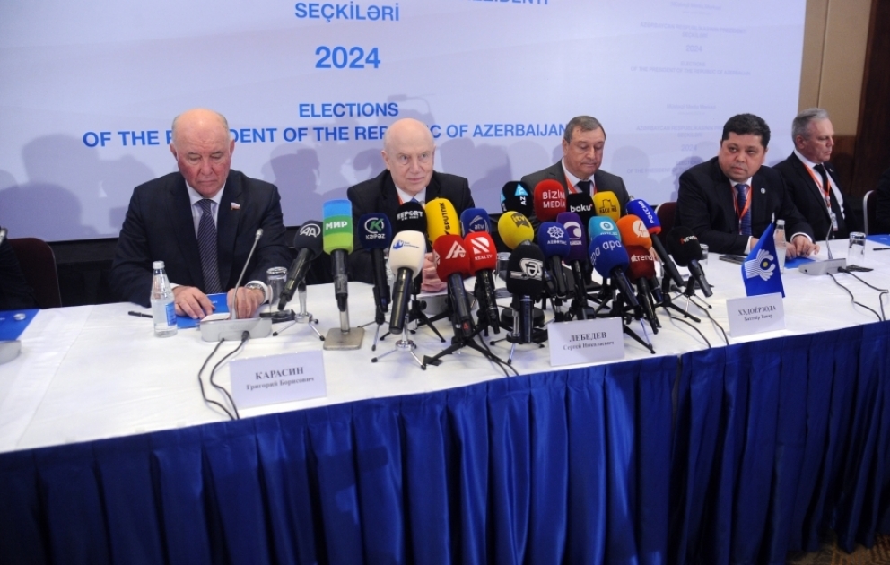 Sergey Lebedev: Seçki prosesi Azərbaycan qanunvericiliyinin tələblərinə tam uyğun şəkildə aparılıb