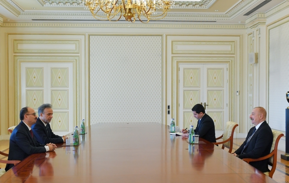 Президент Ильхам Алиев принял генерального секретаря и руководителя международной миссии по наблюдению за выборами ТЮРКПА