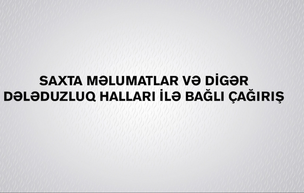 SOCAR dələduzluq halları ilə bağlı vətəndaşlara çağırış edib