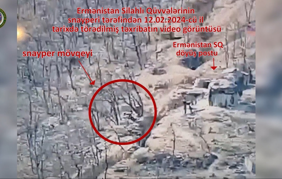 Gunfire erupted from positions of Armenian Armed Forces in direction of Zangilan district, one servicemen was injured