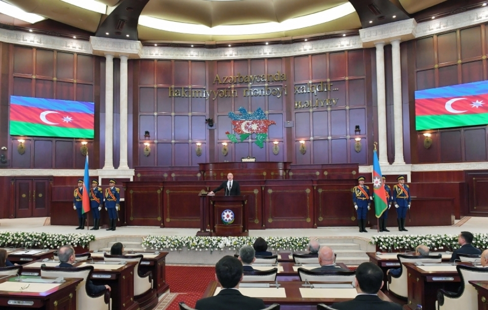 Feierliche Inauguration von Präsident der Republik Aserbaidschan Ilham Aliyev