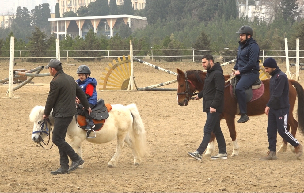 Bu şəxslər atlarla müalicə olunur- REPORTAJ