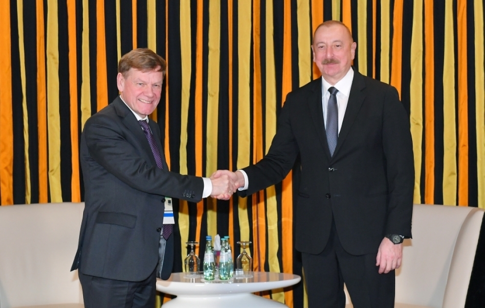 Münxendə Prezident İlham Əliyevin Bundestaqın Almaniya-Cənubi Qafqaz parlament qrupunun sədri ilə görüşü olub