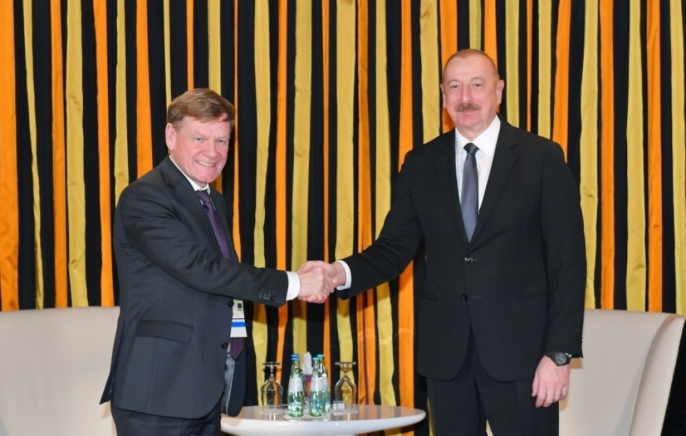 Munich : le président azerbaïdjanais s’entretient avec le président du Groupe parlementaire Allemagne-Caucase du Sud