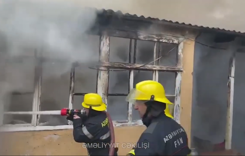 Gəncədə fərdi yaşayış evində yanğın olub