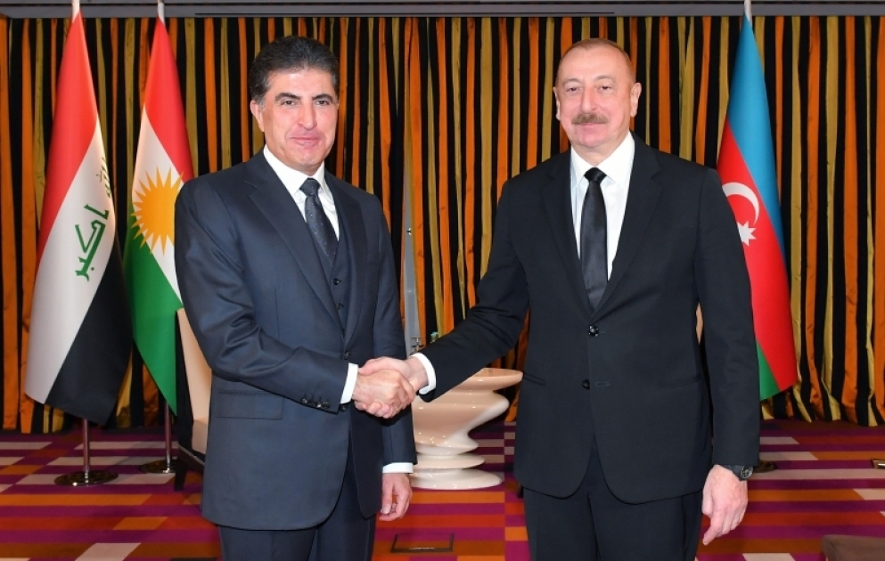 Münxendə Azərbaycan Prezidenti ilə İraq Kürdüstan Regionunun Başçısının görüşü olub