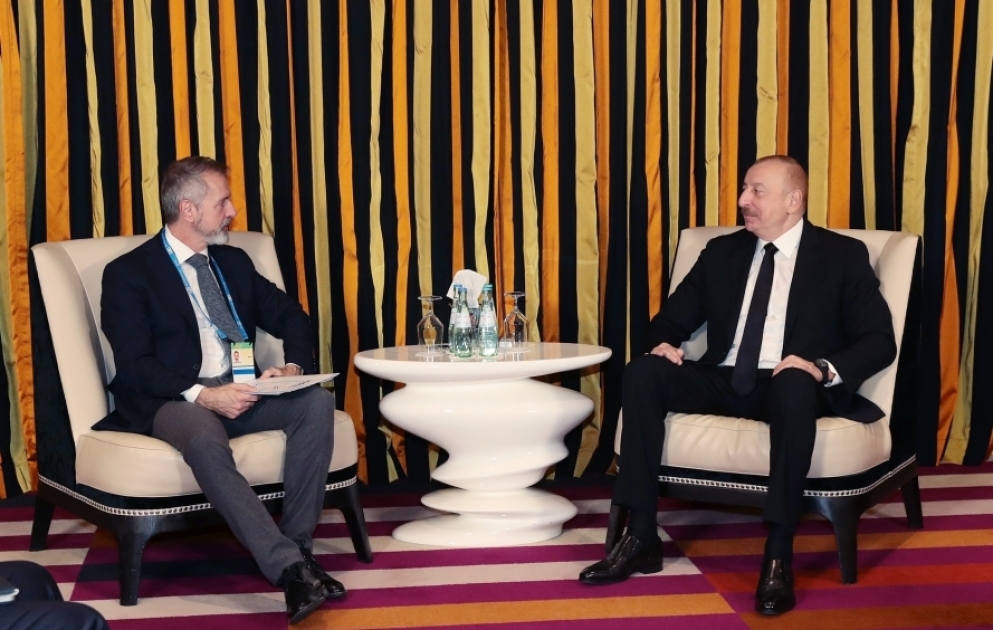 President of Azerbaijan Ilham Aliyev met with Chairman of Board of Directors of Indra in Munich