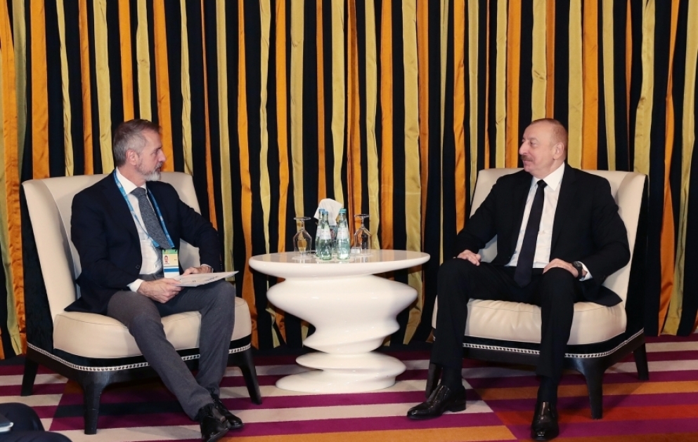 Entretien du président azerbaïdjanais avec le président de la société Indra à Munich