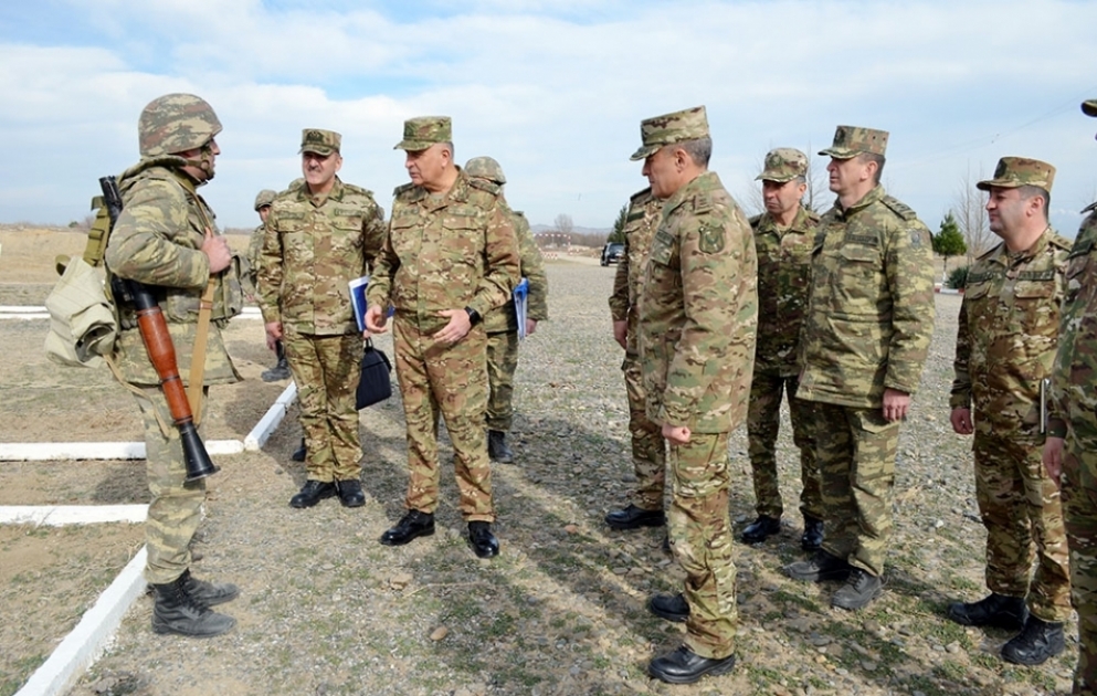Azerbaijan Army’s Chief of General Staff visits several military units stationed in Karabakh region
