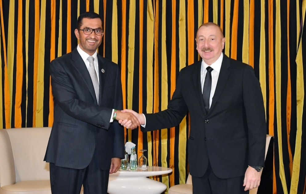 Munich : le président azerbaïdjanais s’entretient avec le ministre émirati de l’Industrie et des Technologies avancées