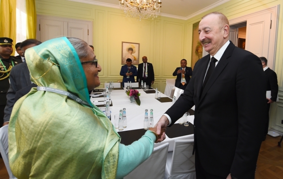 Präsident von Aserbaidschan trifft in München Bangladeschs Premierministerin Sheikh Hasina