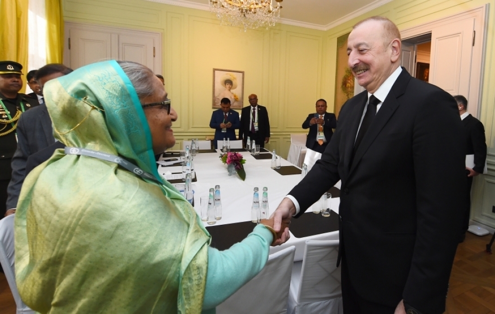 President of Azerbaijan met with Prime Minister of Bangladesh in Munich