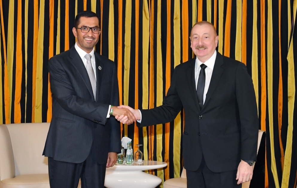 President of Azerbaijan Ilham Aliyev met with UAE Minister of Industry and Advanced Technology in Munich