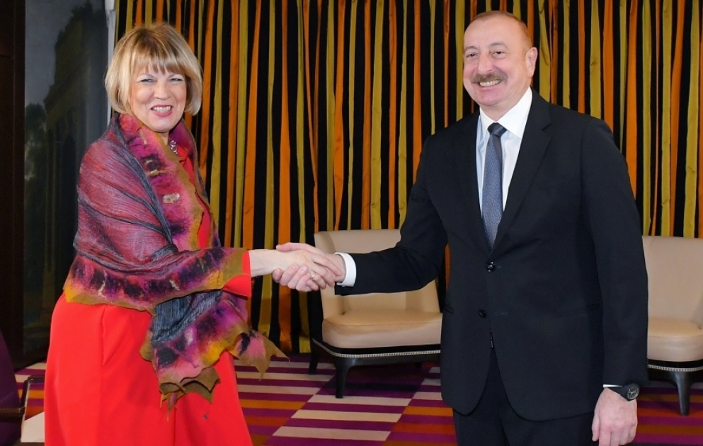 President Ilham Aliyev met OSCE Secretary General Helga Maria Schmid in Munich