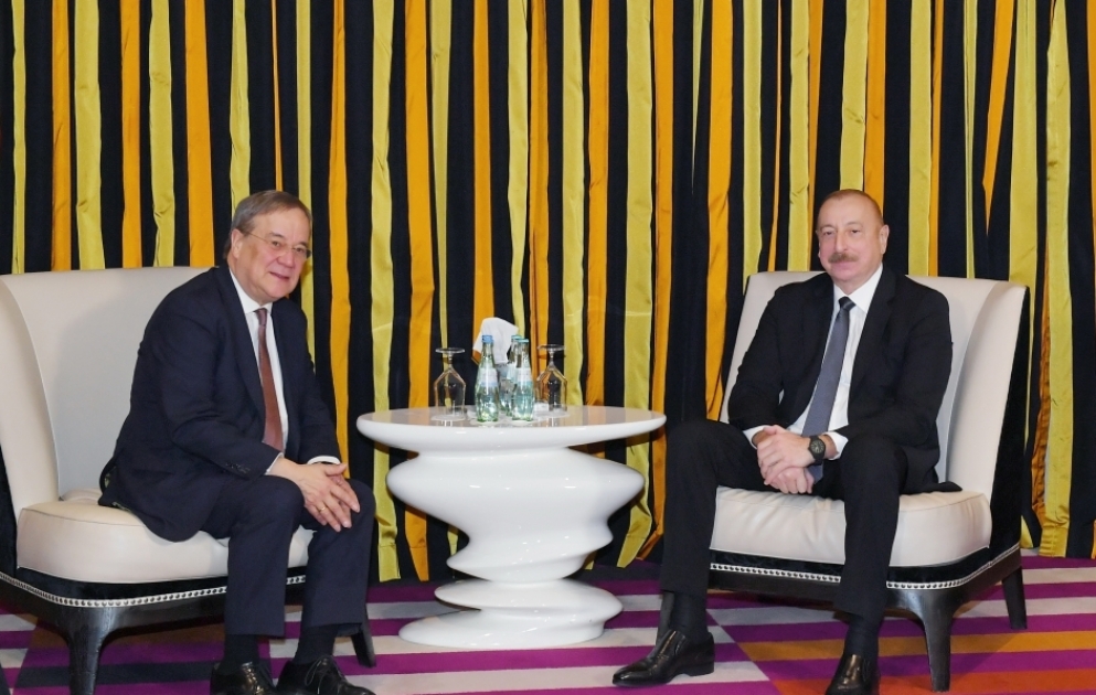 Le président Ilham Aliyev rencontre le membre du Bundestag Armin Laschet à Munich