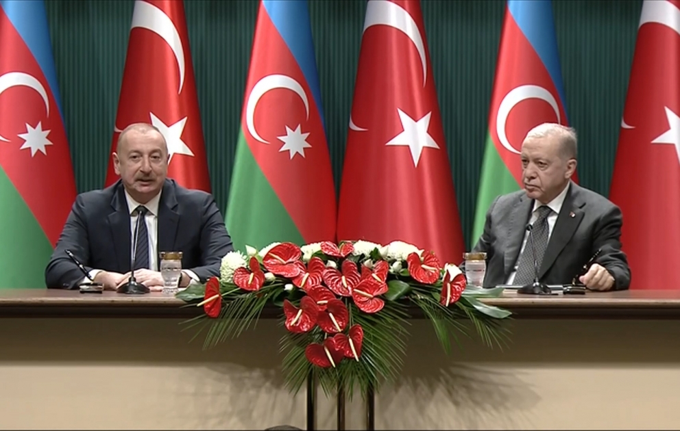 Azərbaycan və Türkiyə sənədlərinin imzalanması və mətbuata bəyanat CANLI