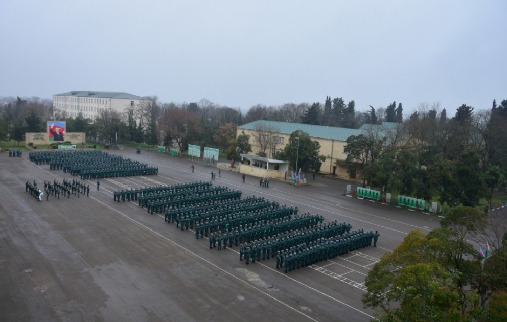 Gənc əsgərlərin andiçmə mərasimi keçirilib