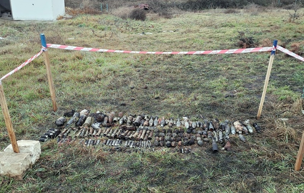 Ağdam rayonu ərazisində partlamamış döyüş sursatları aşkar edilib