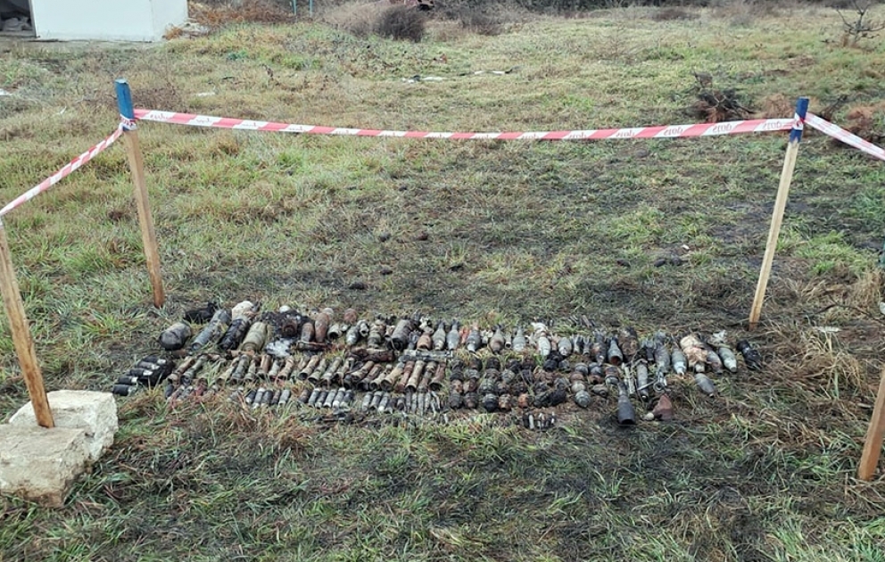 На территории Агдамского района обнаружены неразорвавшиеся боеприпасы