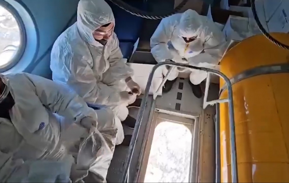 FHN-in helikopterləri vasitəsilə vəhşi heyvanlar arasında quduzluğa qarşı peyvəndləmə aparılıb