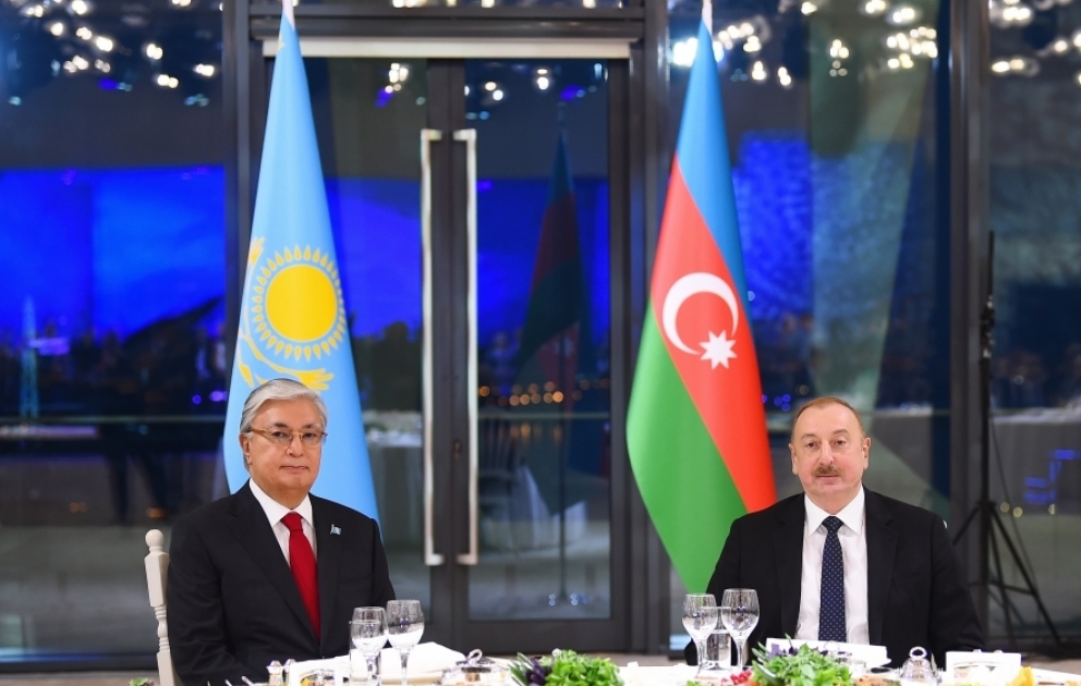Bakou : un banquet d’Etat donné en l’honneur du président kazakh