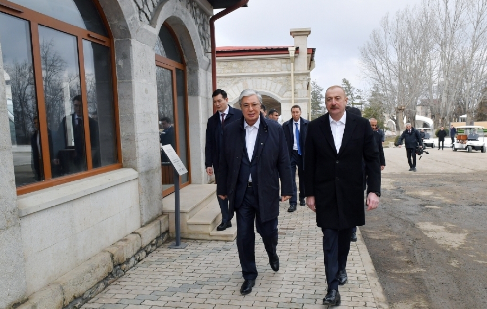 Azərbaycan və Qazaxıstan prezidentləri Şuşaya səfər ediblər   YENİLƏNİB
