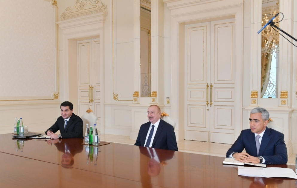 Prezident İlham Əliyev Çin Hökumətinin Avropa məsələləri üzrə xüsusi nümayəndəsini qəbul edib