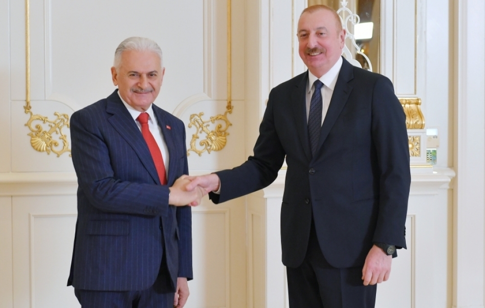 President Ilham Aliyev received Chairman of Council of Elders of Organization of Turkic States Binali Yıldırım