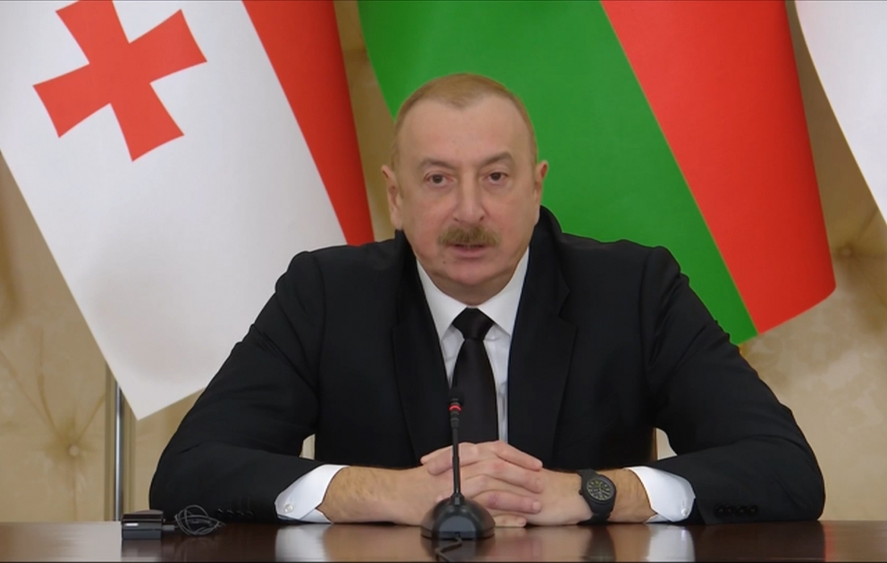 Prezident İlham Əliyev: Gürcüstan və Azərbaycan iki müstəqil dövlət kimi daim bir-birinin yanındadır