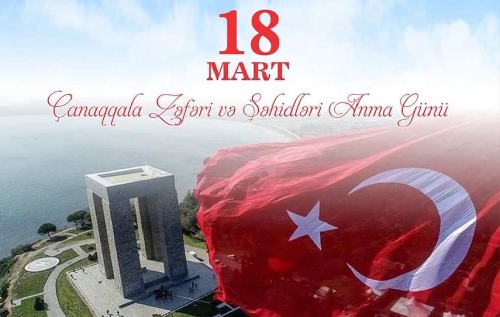 Çanaqqala zəfərinin 109-cu ildönümü qeyd edilib